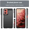Phonesta Carbon Silicone Back Cover hoesje voor Motorola Moto G35 - Zwart 2