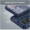 Phonesta Carbon Silicone Back Cover hoesje voor Motorola Moto G55 - Blauw 6