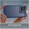 Phonesta Carbon Silicone Back Cover hoesje voor Motorola Moto G75 - Blauw 5