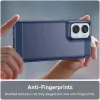 Phonesta Carbon Silicone Back Cover hoesje voor Motorola Moto G85 - Blauw 5