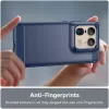 Phonesta Carbon Silicone Back Cover hoesje voor Motorola Edge 50 Ultra - Blauw 5