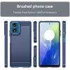 Phonesta Carbon Silicone Back Cover hoesje voor Motorola Moto G04 / G04s / G24 / G24 Power / E14 - Blauw 2
