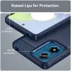 Phonesta Carbon Silicone Back Cover hoesje voor Motorola Moto G04 / G04s / G24 / G24 Power / E14 - Blauw 6