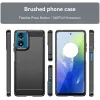 Phonesta Carbon Silicone Back Cover hoesje voor Motorola Moto G04 / G04s / G24 / G24 Power / E14 - Zwart 2