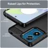 Phonesta Carbon Silicone Back Cover hoesje voor Motorola Moto G04 / G04s / G24 / G24 Power / E14 - Zwart 6