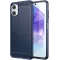 Phonesta Carbon Silicone Back Cover hoesje voor Samsung Galaxy A06 4G - Blauw