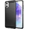 Phonesta Carbon Silicone Back Cover hoesje voor Samsung Galaxy A06 4G - Zwart