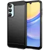 Phonesta Carbon Silicone Back Cover hoesje voor Samsung Galaxy A16 - Zwart