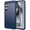 Phonesta Carbon Silicone Back Cover hoesje voor Samsung Galaxy S24 FE - Blauw