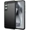 Phonesta Carbon Silicone Back Cover hoesje voor Samsung Galaxy S24 FE - Zwart