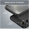 Phonesta Carbon Silicone Back Cover hoesje voor Samsung Galaxy S25 Plus/S24 Plus - Zwart 6