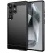 Phonesta Carbon Silicone Back Cover hoesje voor Samsung Galaxy S25 Ultra - Zwart