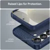Phonesta Carbon Silicone Back Cover hoesje voor Samsung Galaxy S25/S24 - Blauw 6