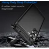 Phonesta Carbon Silicone Back Cover hoesje voor Samsung Galaxy S25/S24 - Zwart 3