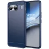 Phonesta Carbon Silicone Back Cover hoesje voor OnePlus Nord 4 - Blauw