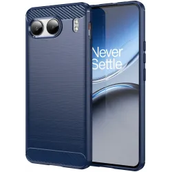 Phonesta Carbon Silicone Back Cover hoesje voor OnePlus Nord 4 - Blauw