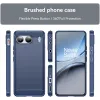 Phonesta Carbon Silicone Back Cover hoesje voor OnePlus Nord 4 - Blauw 2