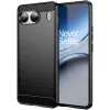 Phonesta Carbon Silicone Back Cover hoesje voor OnePlus Nord 4 - Zwart