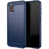 Phonesta Carbon Silicone Back Cover hoesje voor Samsung Galaxy Xcover 7 Pro - Blauw