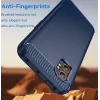 Phonesta Carbon Silicone Back Cover hoesje voor Samsung Galaxy Xcover 7 Pro - Blauw 3