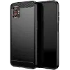 Phonesta Carbon Silicone Back Cover hoesje voor Samsung Galaxy Xcover 7 Pro - Zwart