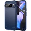 Phonesta Carbon Silicone Back Cover hoesje voor Google Pixel 10 Pro XL - Blauw