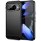Phonesta Carbon Silicone Back Cover hoesje voor Google Pixel 10 / 10 Pro - Zwart