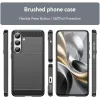 Phonesta Carbon Silicone Back Cover hoesje voor Samsung Galaxy S25 FE - Zwart 2