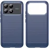 Phonesta Carbon Silicone Back Cover hoesje voor Xiaomi Poco F8 Pro - Blauw 2