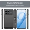 Phonesta Carbon Silicone Back Cover hoesje voor Xiaomi Poco F8 Pro - Zwart 3