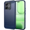 Phonesta Carbon Silicone Back Cover hoesje voor HONOR 600 Lite - Blauw 0