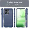 Phonesta Carbon Silicone Back Cover hoesje voor HONOR 600 Lite - Blauw 1