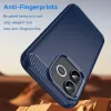 Phonesta Carbon Silicone Back Cover hoesje voor HONOR 600 Lite - Blauw 2