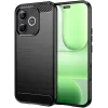 Phonesta Carbon Silicone Back Cover hoesje voor HONOR 600 Lite - Zwart 0