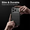 Phonesta Carbon Silicone Back Cover hoesje voor HONOR 600/600 Pro - Zwart 6
