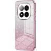 Phonesta Crystal Sparkle Silicone Back Cover hoesje voor Xiaomi Redmi Note 14 Pro Plus - Roze
