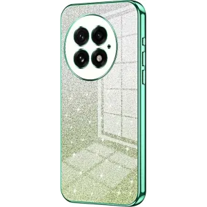 Phonesta Crystal Sparkle Silicone Back Cover hoesje voor OnePlus 13 - Groen