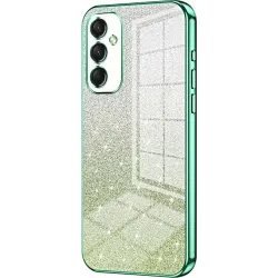 Phonesta Crystal Sparkle Silicone Back Cover hoesje voor Samsung Galaxy A16 - Groen