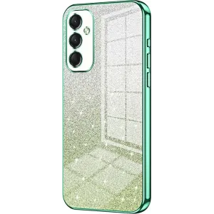 Phonesta Crystal Sparkle Silicone Back Cover hoesje voor Samsung Galaxy A16 - Groen