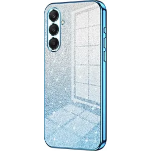 Phonesta Crystal Sparkle Silicone Back Cover hoesje voor Samsung Galaxy A26 - Blauw