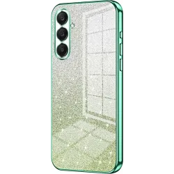 Phonesta Crystal Sparkle Silicone Back Cover hoesje voor Samsung Galaxy A26 - Groen