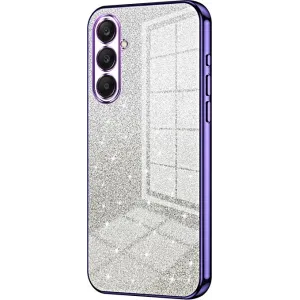 Phonesta Crystal Sparkle Silicone Back Cover hoesje voor Samsung Galaxy A26 - Paars