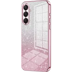 Phonesta Crystal Sparkle Silicone Back Cover hoesje voor Samsung Galaxy A26 - Roze