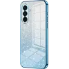 Phonesta Crystal Sparkle Silicone Back Cover hoesje voor Samsung Galaxy A36 - Blauw
