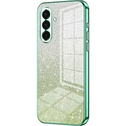 Phonesta Crystal Sparkle Silicone Back Cover hoesje voor Samsung Galaxy A36 - Groen
