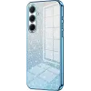Phonesta Crystal Sparkle Silicone Back Cover hoesje voor Samsung Galaxy A56 - Blauw