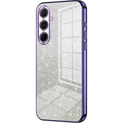 Phonesta Crystal Sparkle Silicone Back Cover hoesje voor Samsung Galaxy A56 - Paars