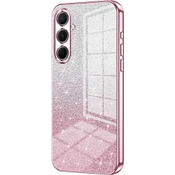 Phonesta Crystal Sparkle Silicone Back Cover hoesje voor Samsung Galaxy A56 - Roze