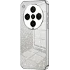 Phonesta Crystal Sparkle Silicone Back Cover hoesje voor Oppo Find X8 Pro - Zilver