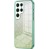 Phonesta Crystal Sparkle Silicone Back Cover hoesje voor Samsung Galaxy S25 Ultra - Groen
